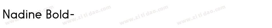 Nadine Bold字体转换